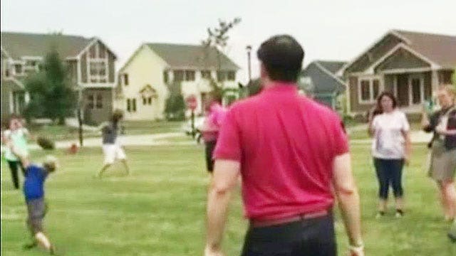 Marco Rubio plays catch, plunks kid in the head