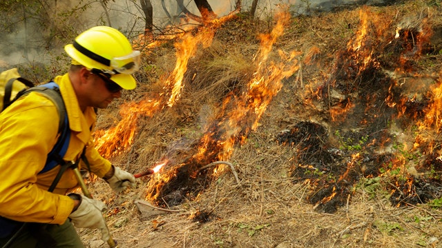 Crews battle dozens of wildfires across 10 western states