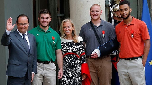 Americans who prevented train massacre honored in France