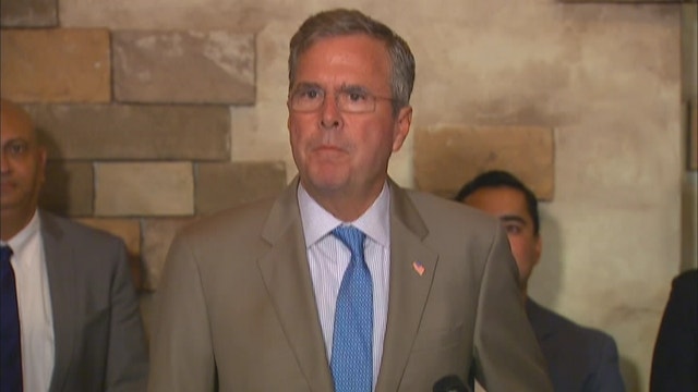 Jeb Bush speaks after trip to U.S.-Mexico