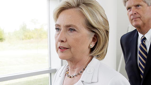 Hillary shifts away from e-mail saga, potential Biden bid