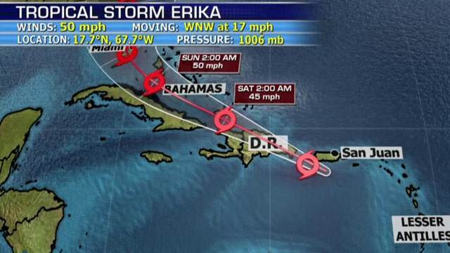 Tracking Tropical Storm Erika