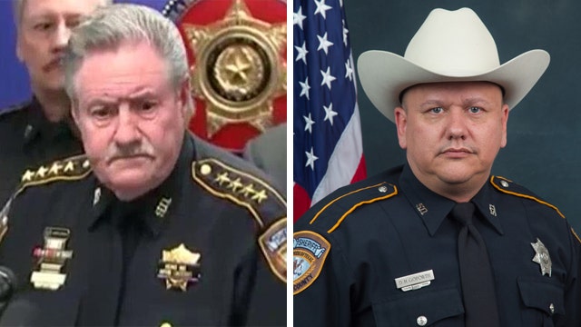 Officials brief the press on murder of Texas deputy