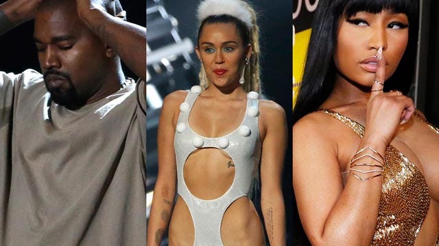 MTV VMA, Miley Cyrus terlalu telanjang untuk kabel dasar?