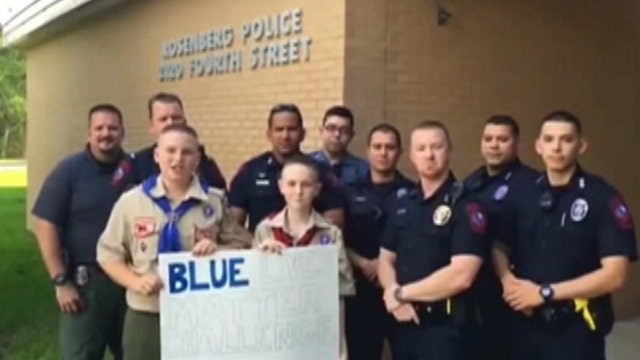 Boy Scouts start 'Blue Lives Matter' movement to honor cops