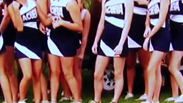 Cheerleaders told uniforms violate school's dress code