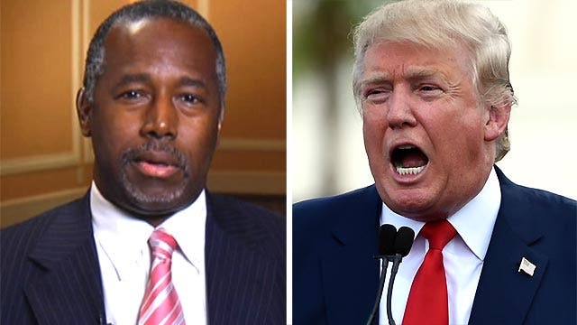 Donald Trump attacking Ben Carson over faith