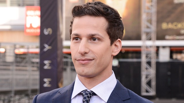 Andy Samberg rolls out the Emmy red carpet