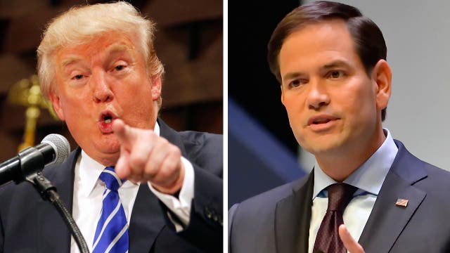 Trump slams Rubio and media as rivals improve in polls