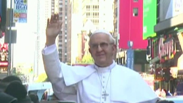 Wax figure of Pope Francis causes stir in NYC 