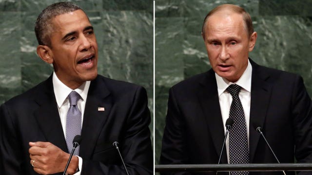 Putin asked if Obama's foreign policy reflects 'weakness'