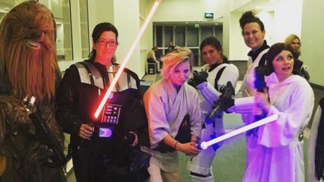The Force is strong with Kaley Cuoco
