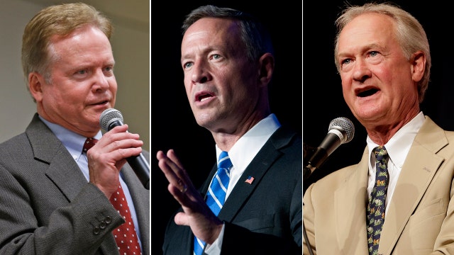 O'Malley, Chafee, Webb strategize before Democratic debate