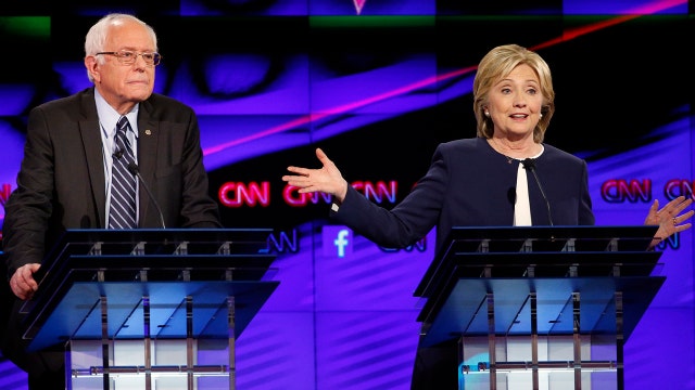 Clinton, Sanders target gun rights in Democratic debate