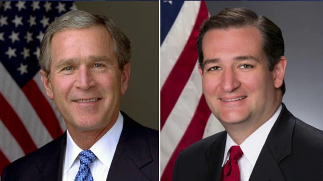 Why may there be bad blood between George W. Bush, Ted Cruz?