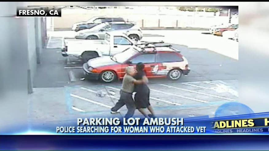 Watch Woman Ambushes Elderly Veteran In Parking Lot Tries To Take His 4827