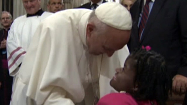 Pope Francis blesses teenager with spina bifida