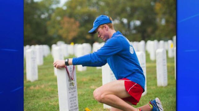 Son honors fallen father in Marine Corps marathon