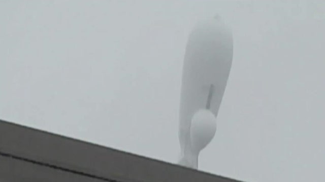 Feds: Blimp dragging tether, causing power outages