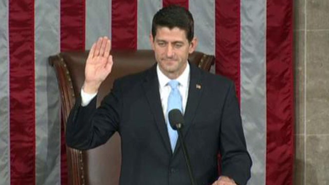 Rep. Paul Ryan sworn in as speaker of the House