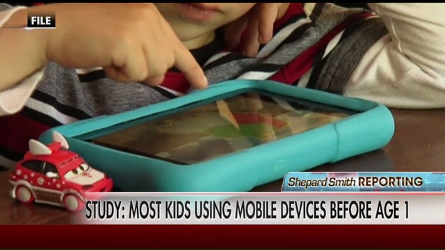 Most babies are using mobile devices before age 1