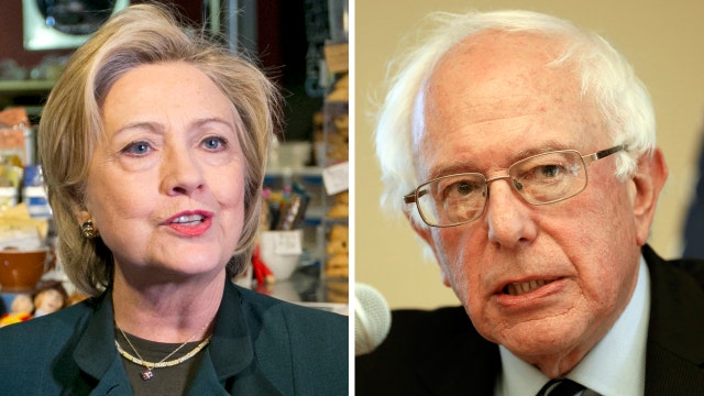 Hillary Clinton's lead over Bernie Sanders increasing 