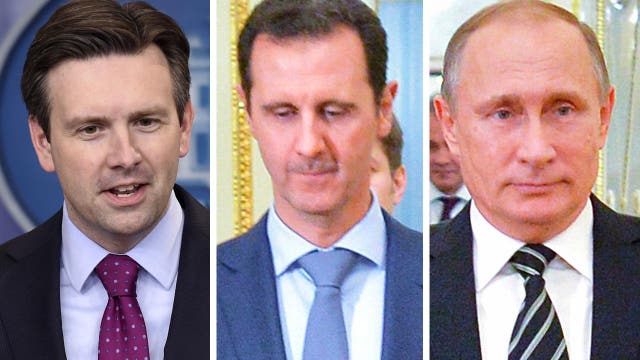 White House downplays shift in Russia's backing of Assad