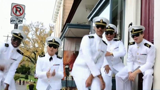 Navy midshipmen out-funk Bruno Mars with Annapolis tribute