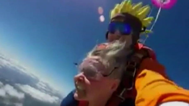 Virginia grandma loses dentures while skydiving