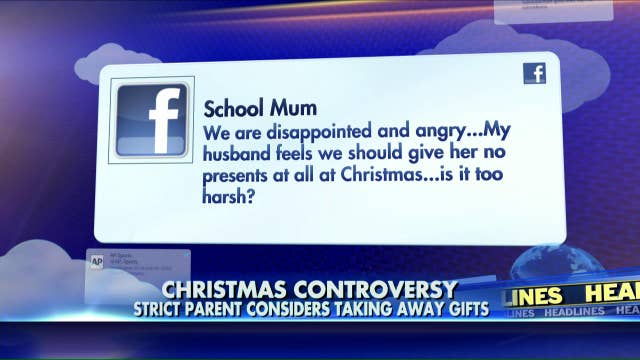 Mom threatens to cancel Christmas to punish daughter