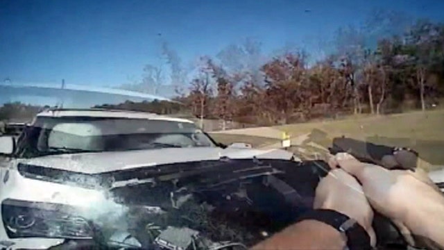 Cop opens fire on SUV speeding straight at him