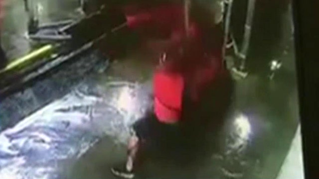 Car wash manager taken to the cleaners by rotating brush
