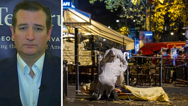 How would Ted Cruz respond to terror attacks in Paris?