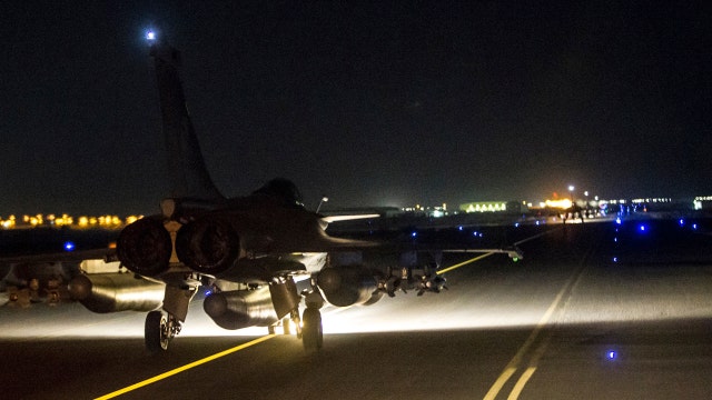 French fighter jets strike ISIS targets in Syria