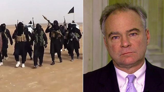 Kaine calls for congressional war authorization against ISIS