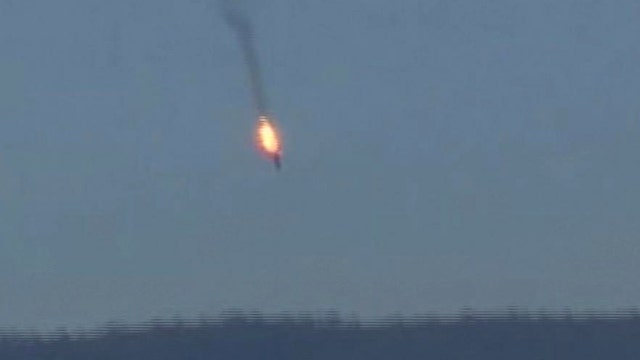 Amateur video shows Russian jet shot down near Syrian border