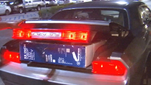 Customer breaks TV trying to fit it into car's trunk