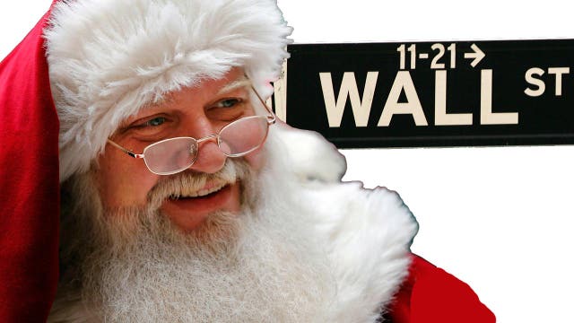 Santa making an early stop on Wall Street