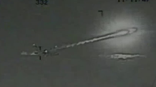 Navy releases video of Iranian ship firing missiles