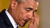 Pundits mock president's tears