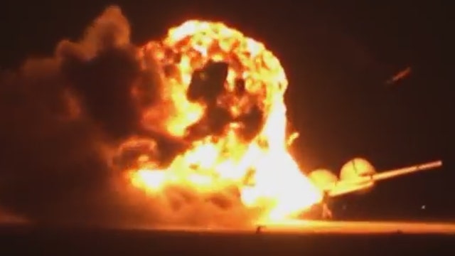Video surfaces of Russian bomber exploding on takeoff