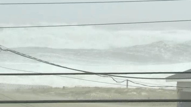 New Jersey coast hit with heavy winds, big waves 