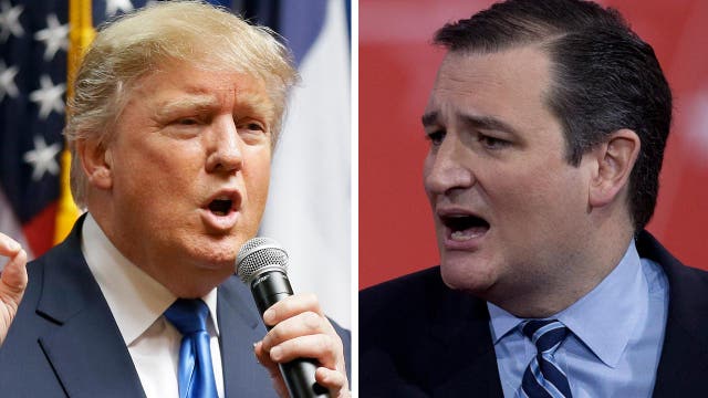 Donald Trump and Ted Cruz trade fire in Iowa