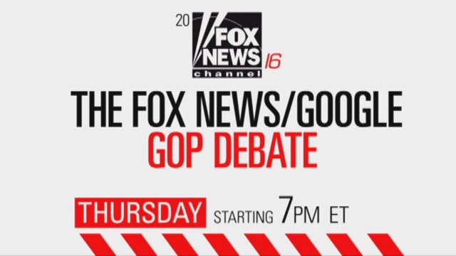 Don't miss the Fox News/Google GOP Debate!