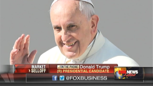 Trump: 'The pope is a very political person'