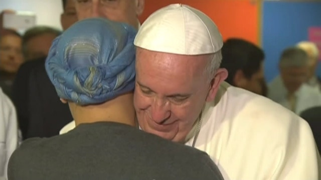 WATCH: Pope Francis gets emotional with 'Ave Maria'