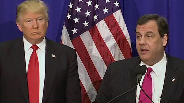 Christie switches gears to support Trump for president