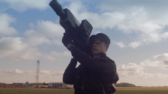 Watch high-tech 'bazooka' take down a drone