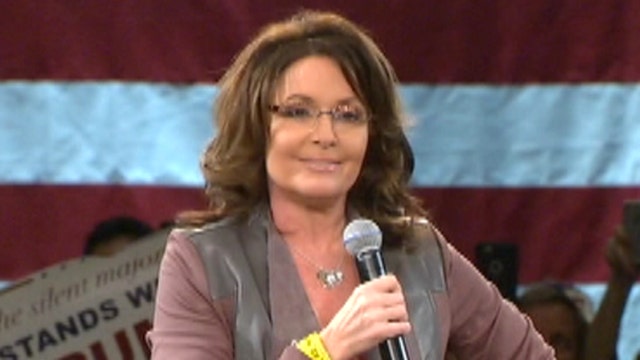 Palin thanks crowd for prayers after husband's 'big wreck'