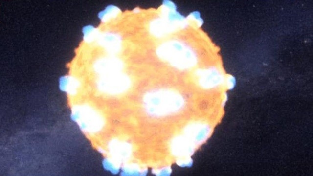 Exploding star's shockwave captured for first time